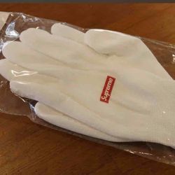 Supreme white gloves free ship 