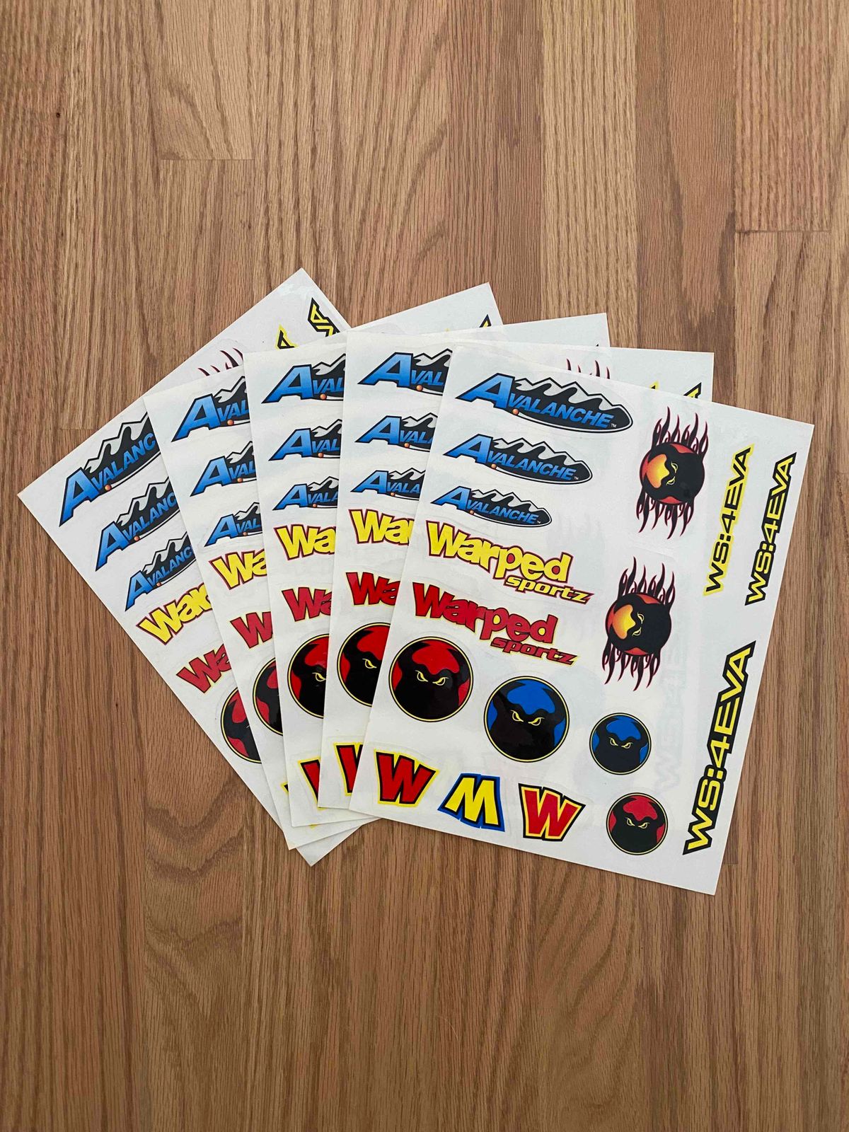 Avalanche / Warped Sportz Sticker Sheet