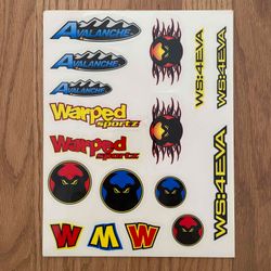 Avalanche / Warped Sportz Sticker Sheet