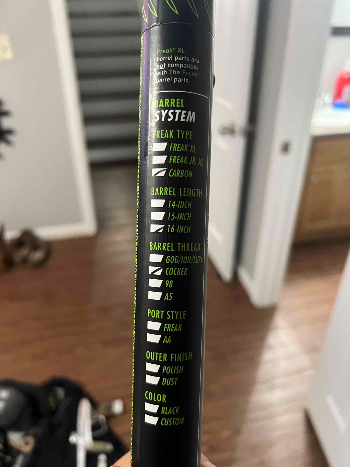 16” freak xl carbon 1 piece