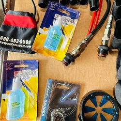 Complete Paintball Gearbag Lot - Masks, Loaders, Barrels, & Accessories (Dye, Empire, Valken)