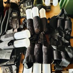 Complete Paintball Gearbag Lot - Masks, Loaders, Barrels, & Accessories (Dye, Empire, Valken)