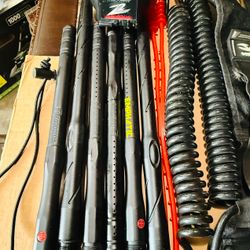 Complete Paintball Gearbag Lot - Masks, Loaders, Barrels, & Accessories (Dye, Empire, Valken)