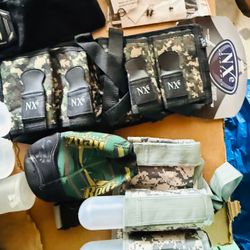 Complete Paintball Gearbag Lot - Masks, Loaders, Barrels, & Accessories (Dye, Empire, Valken)