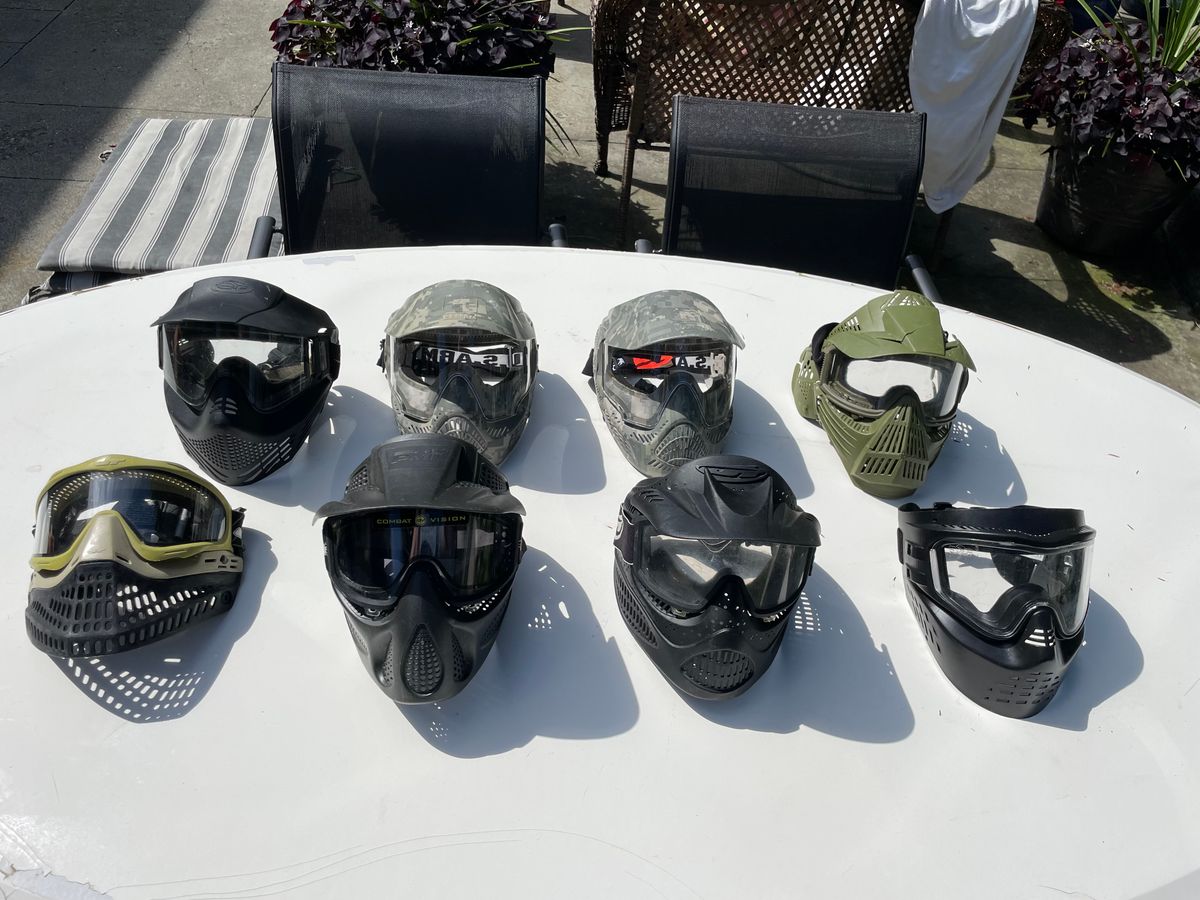 Tippmann Paintball Lot – 6 Markers, Masks & Gear