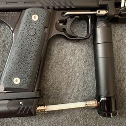 Shocktech SFL Autococker Paintball . Custom Angry. Rare one of one. Marker