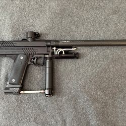 Shocktech SFL Autococker Paintball . Custom Angry. Rare one of one. Marker