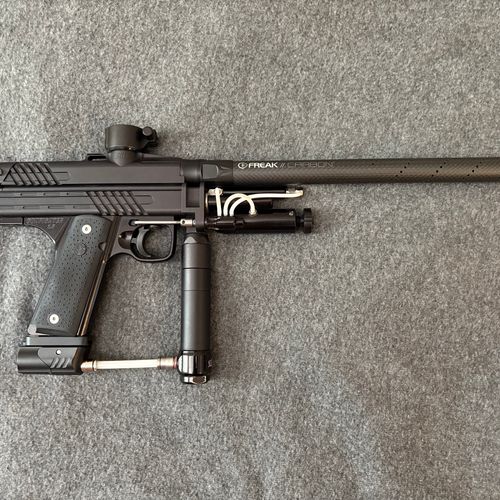Shocktech SFL Autococker Paintball . Custom Angry. Rare one of one. Marker