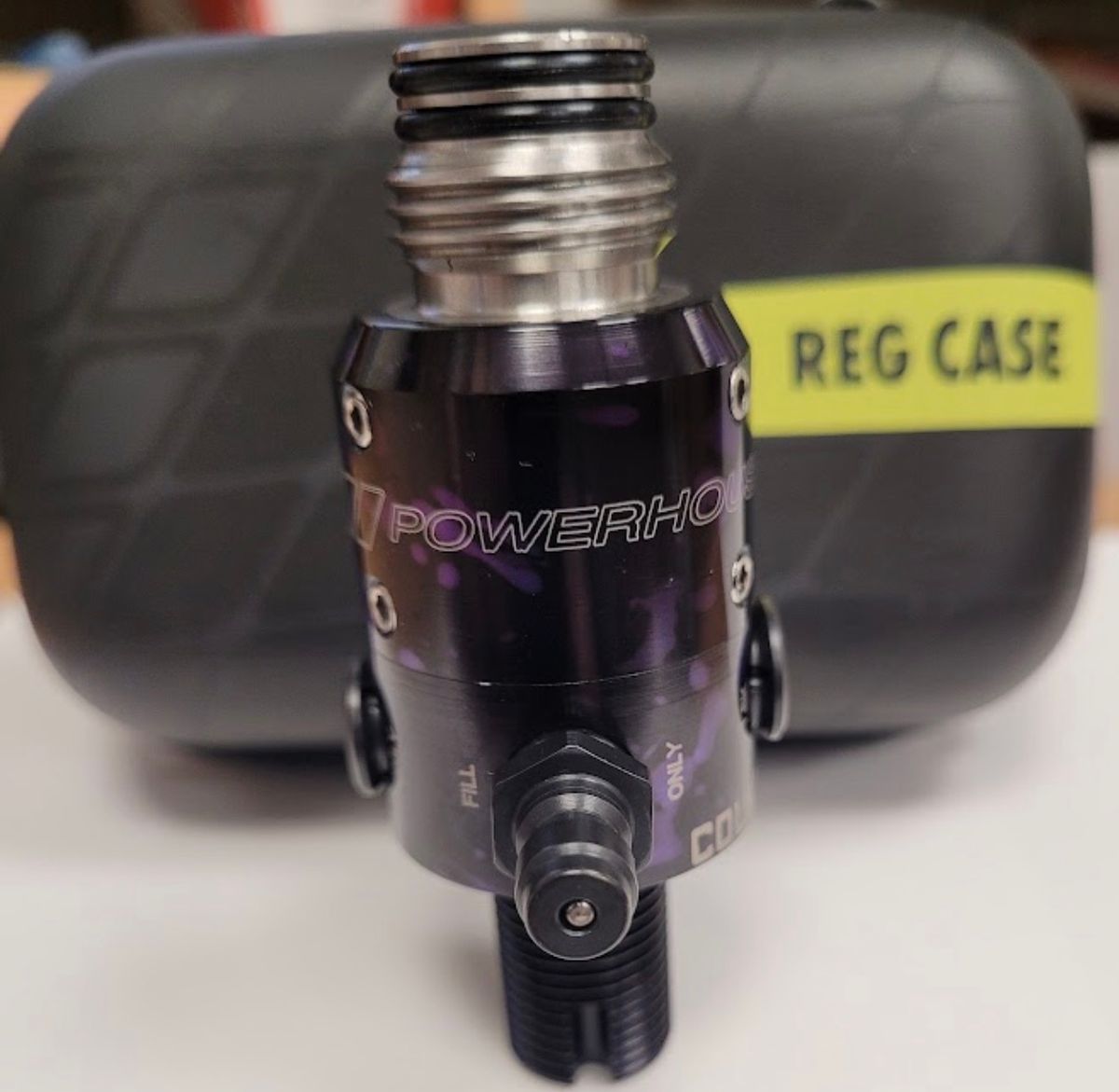 Powerhouse Counterpunch reg. Black/Purple acid wash. Standard length. 
