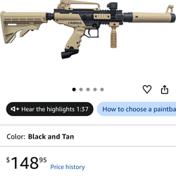 Tippmann Cronus Tactical Semi Auto Paintball Marker Gun