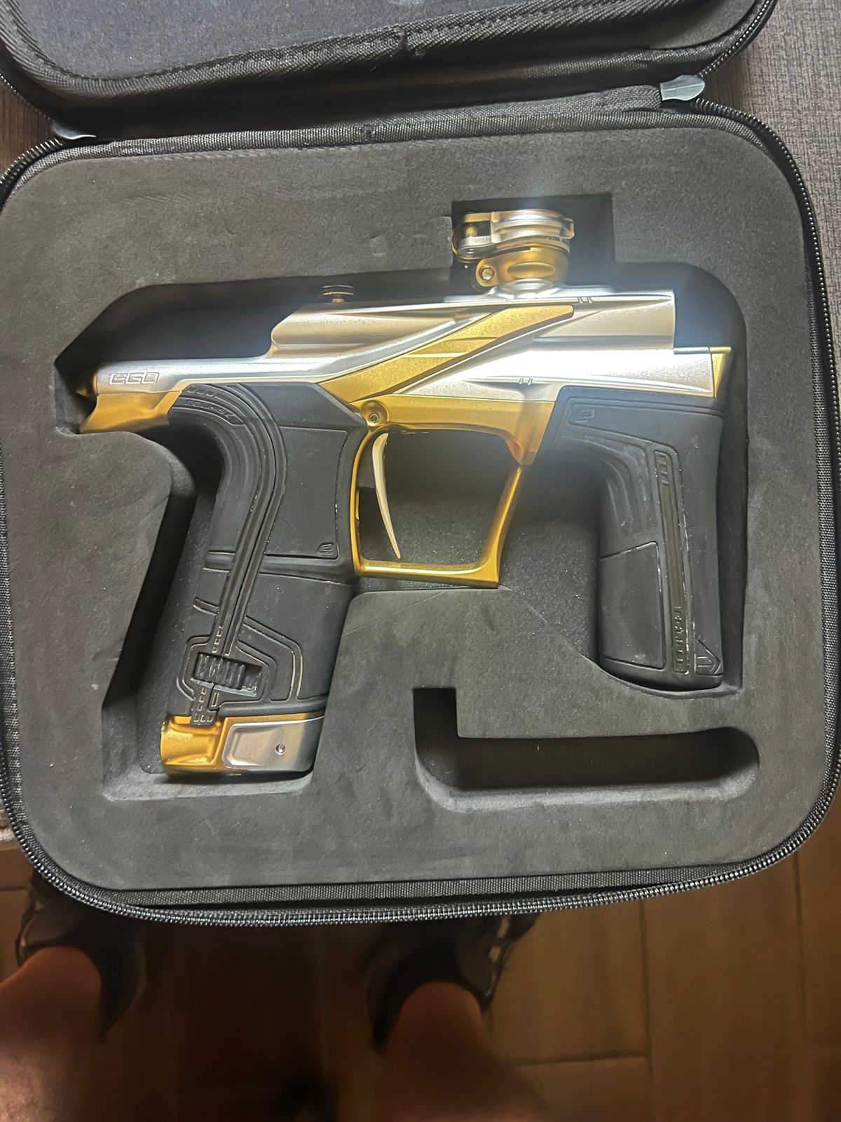 Planet Eclipse LV2 Paintball Marker w/ Ninja 68/4500 Tank & Spire IR2 Hopper – Like New
