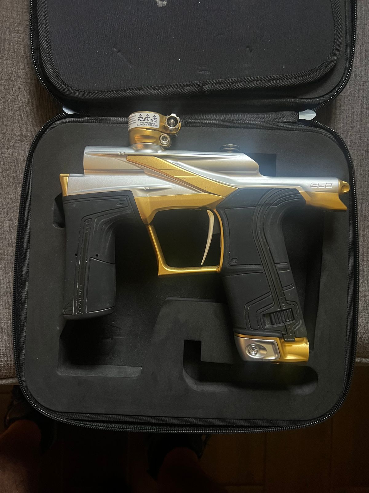 Planet Eclipse LV2 Paintball Marker w/ Ninja 68/4500 Tank & Spire IR2 Hopper – Like New