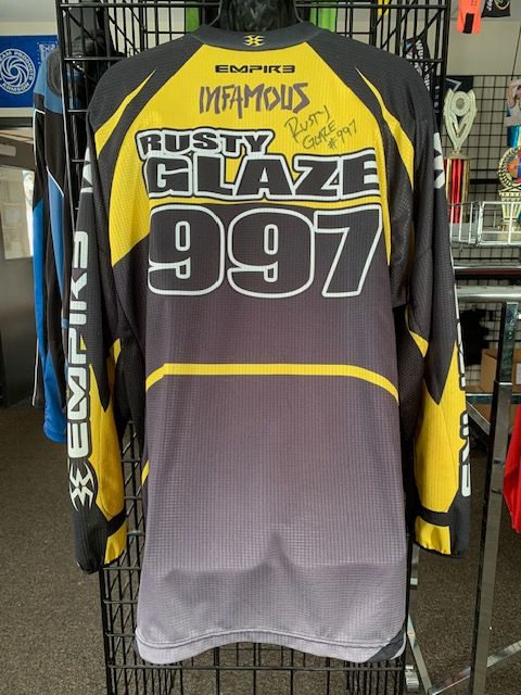 "Rusty Glaze" #997 Autographed Infamous Jersey