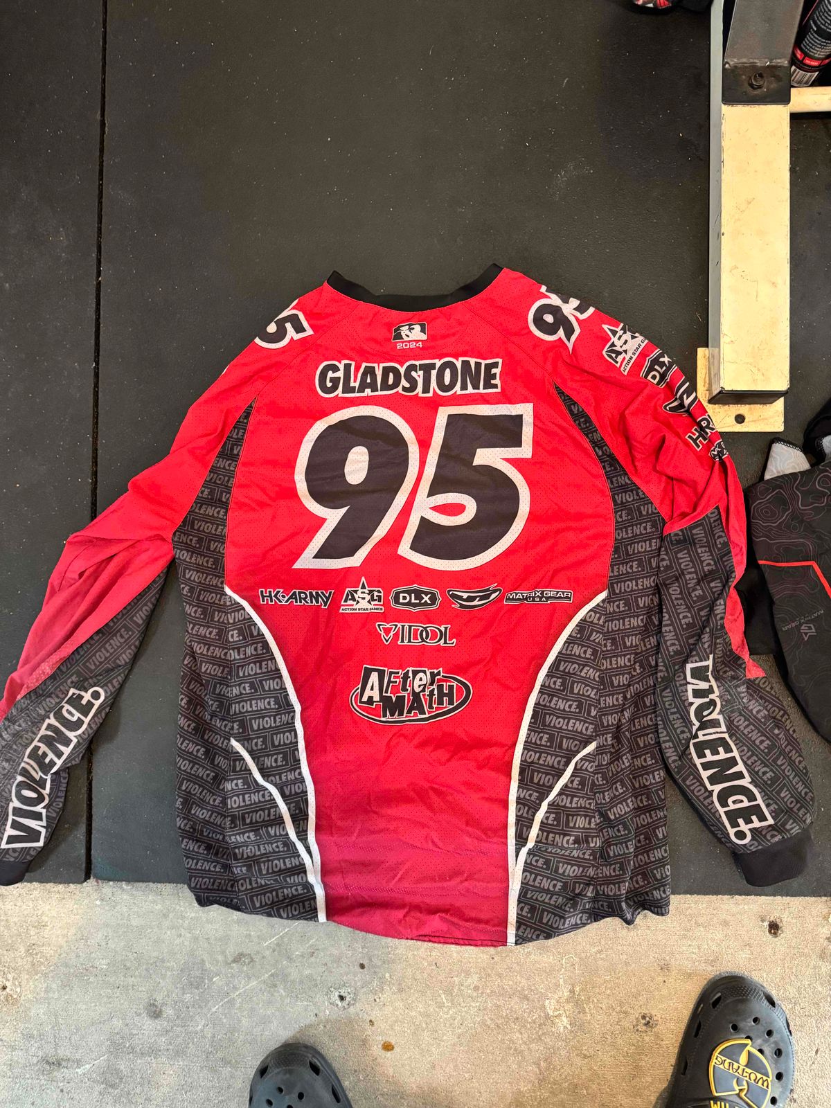 Aftermath 2024 Dallas Red Violence Jersey XL