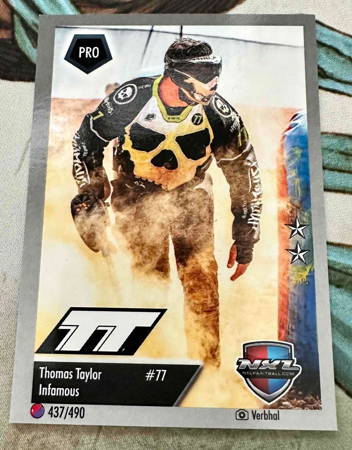 Paintball Trading cards - Thomas Taylor - Rare