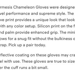 Hormesis - chameleon gloves - Large