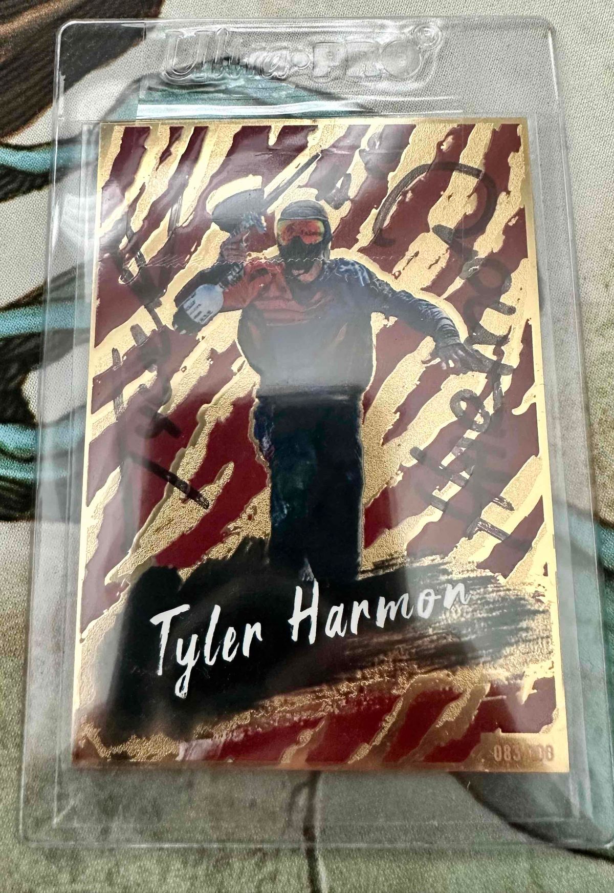 Paintball Trading cards - Tyler Harmon - Gold limited Harmon 