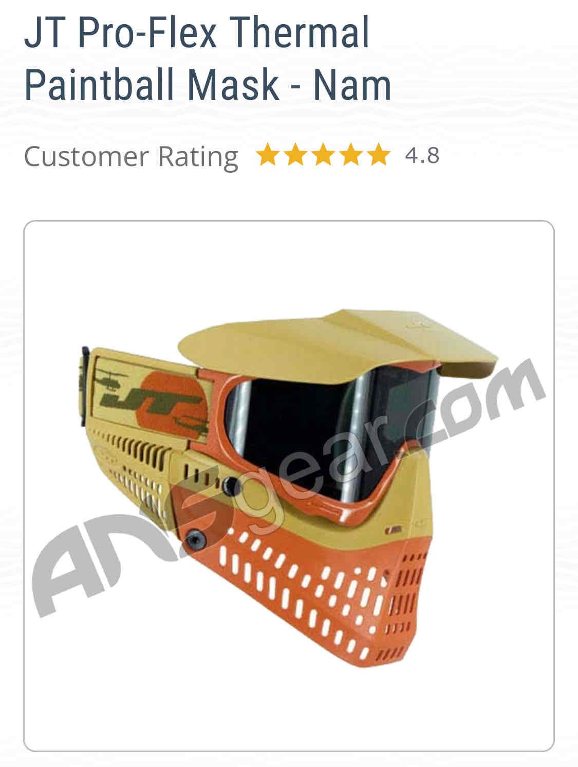 JT Spectra Pro-Flex Mask LE NAM- Spectra Clear Lens