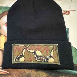 Sandana - Flying Skull panel beanie 