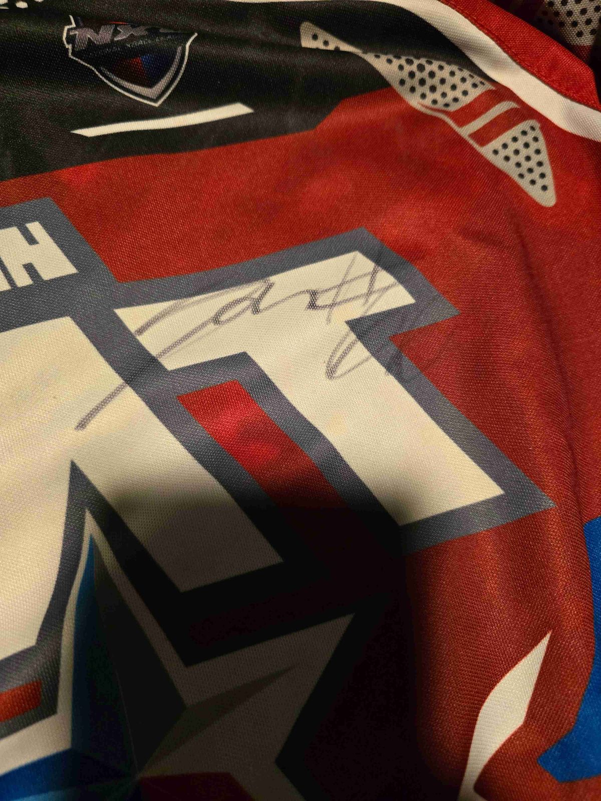 Autographed houston heat jersey