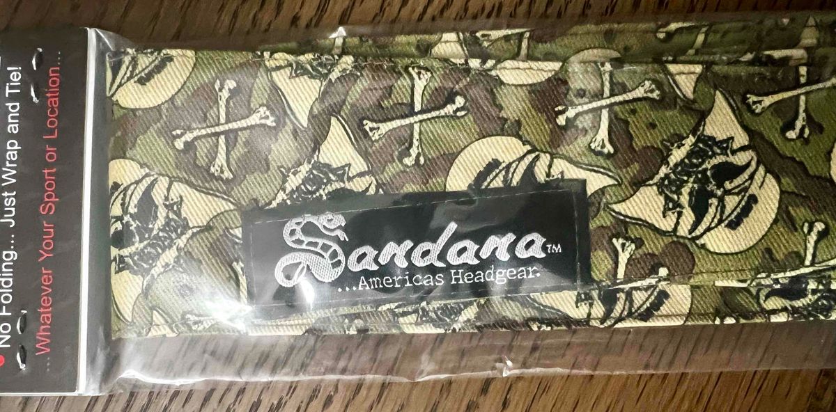 LE OG Green Brown Vader Skulls Headband