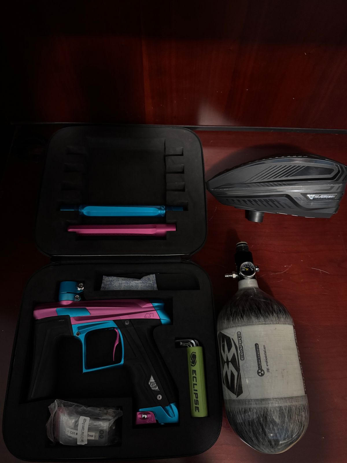 Planet Eclipse CS1 Paintball Marker Setup