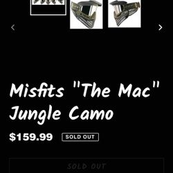 Rare Misfits camo “thr mac” proflex free ship!