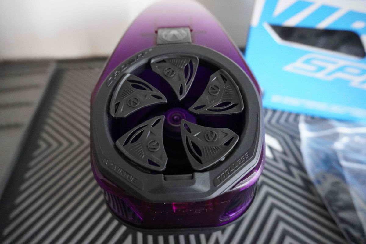 Virtue Spire V (5) Paintball Loader Hopper - Dust Crystal Purple