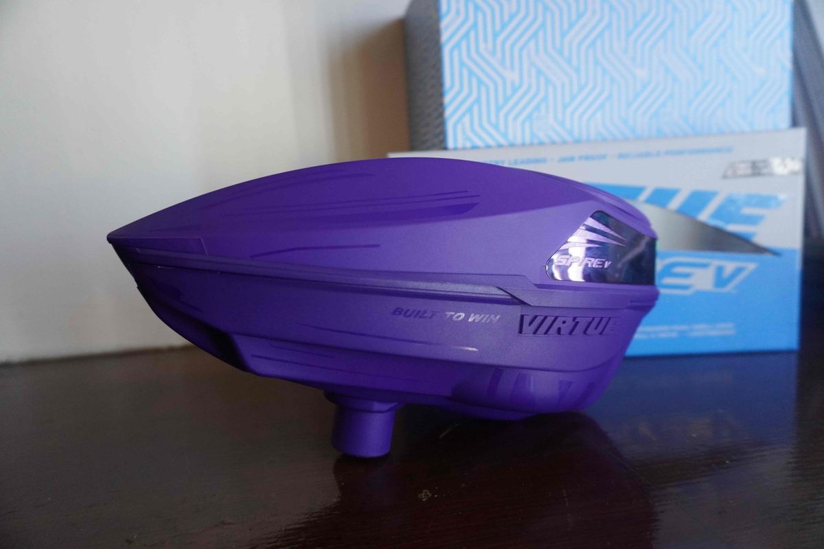 Virtue Spire V (5) paintball Loader Hopper - Purple Amethyst