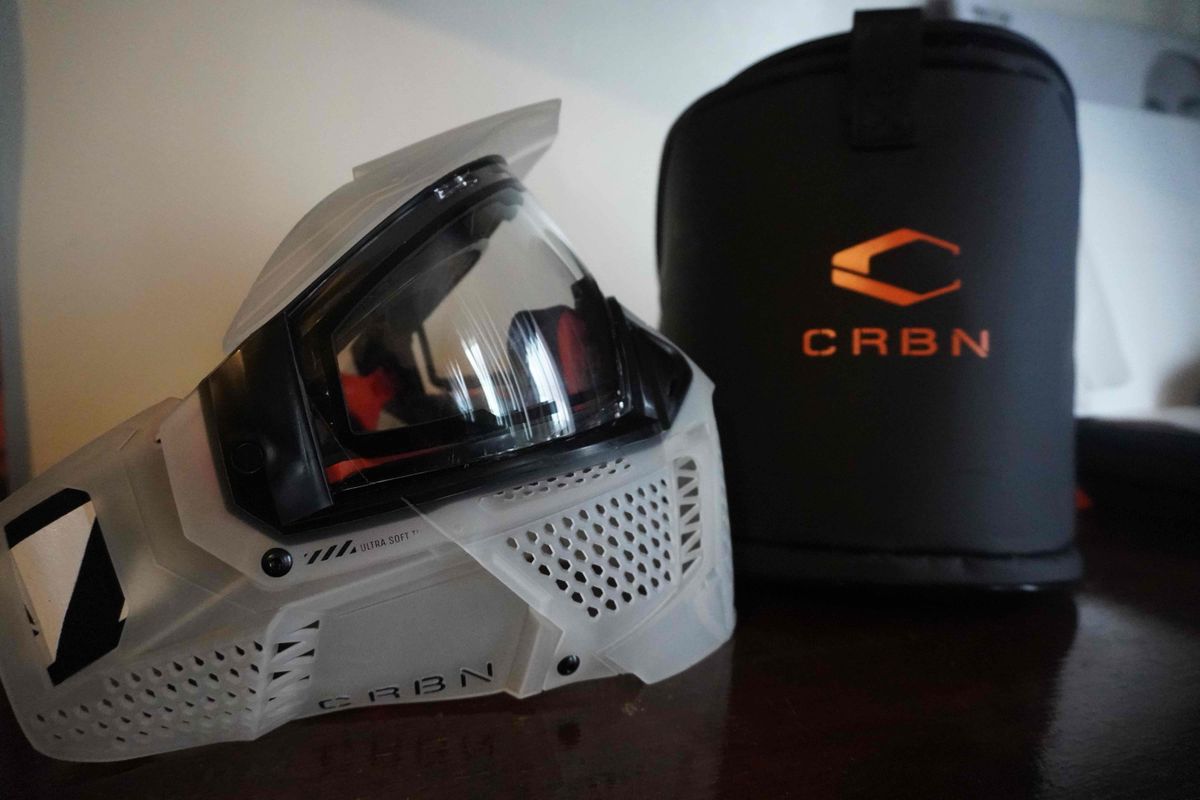 Carbon CRBN Zero Pro Paintball Mask (Less Coverage) - Clear
