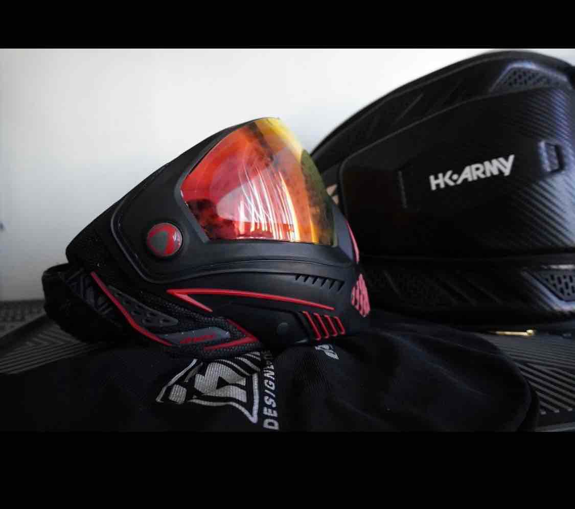 Dye i5 2.0 Paintball Mask/Goggle - Fire + HK Army Case