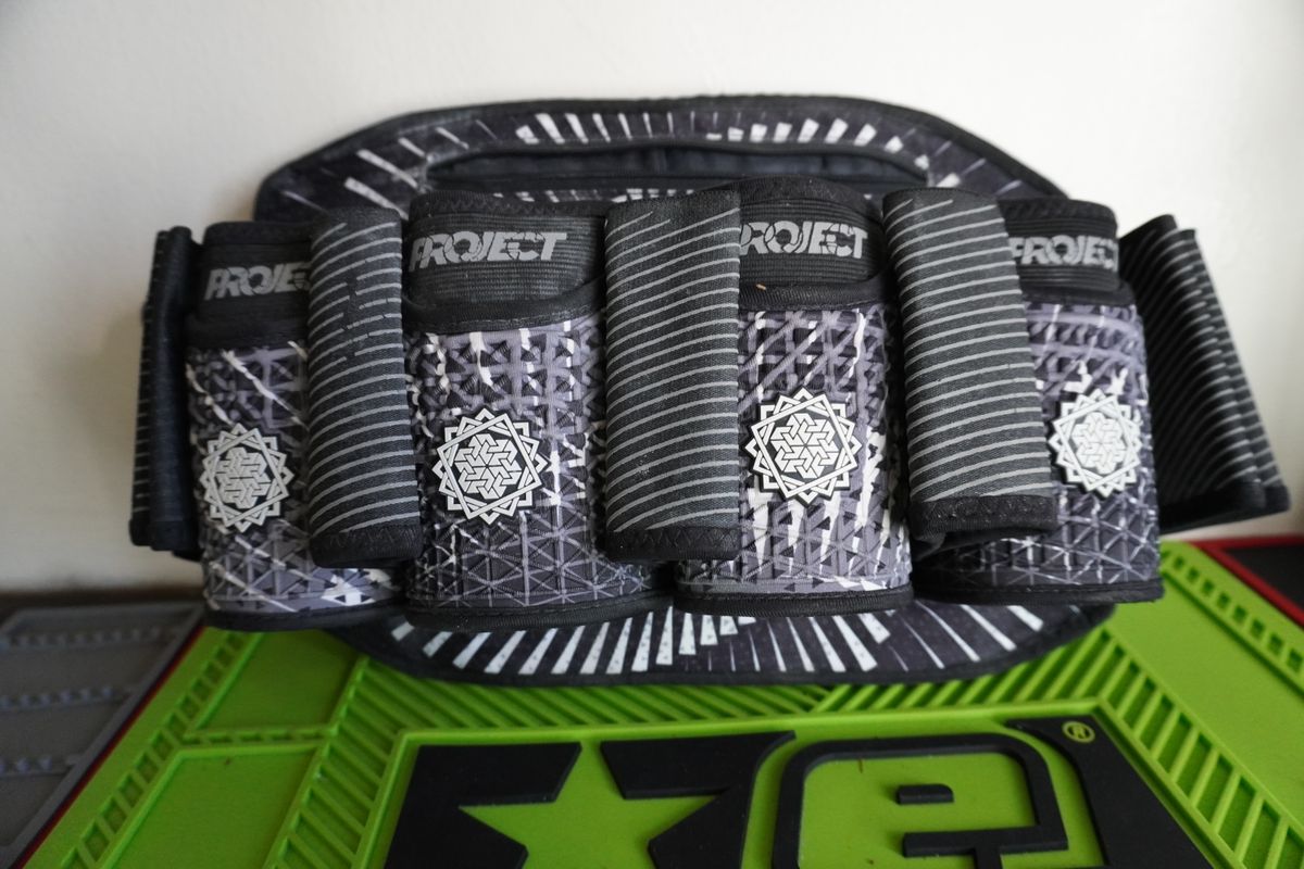 Project Bunkerkings FLY2 Paintball Pod Pack/ Harness - Grayscale