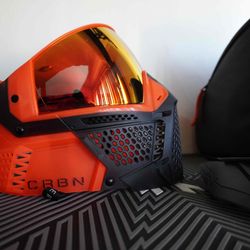 Carbon CRBN Zero Pro Paintball Mask (Less Coverage) - Blaze