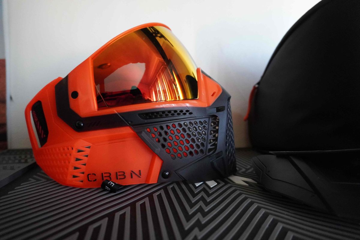 Carbon CRBN Zero Pro Paintball Mask (Less Coverage) - Blaze