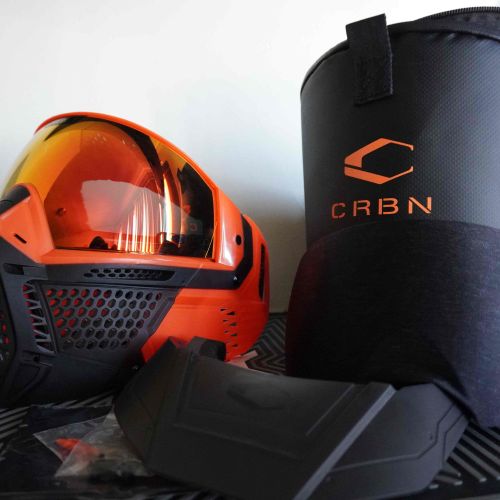 Carbon CRBN Zero Pro Paintball Mask (Less Coverage) - Blaze