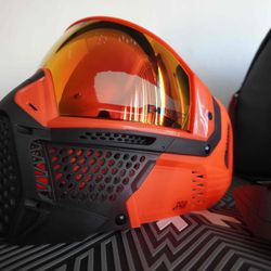 Carbon CRBN Zero Pro Paintball Mask (Less Coverage) - Blaze
