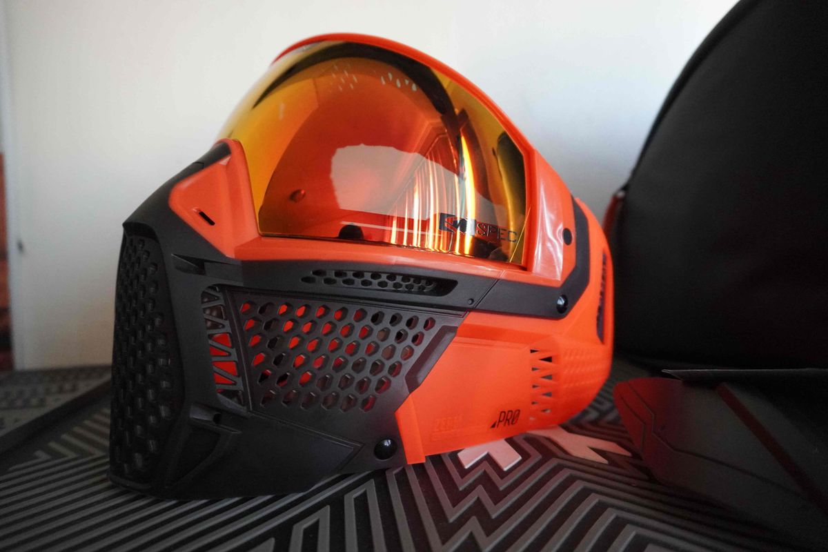 Carbon CRBN Zero Pro Paintball Mask (Less Coverage) - Blaze