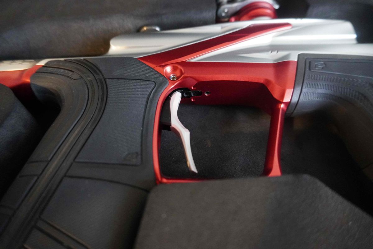  Planet Eclipse Ego LV2 Paintball Gun - Silver/Red