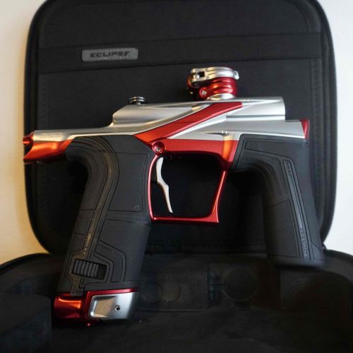  Planet Eclipse Ego LV2 Paintball Gun - Silver/Red