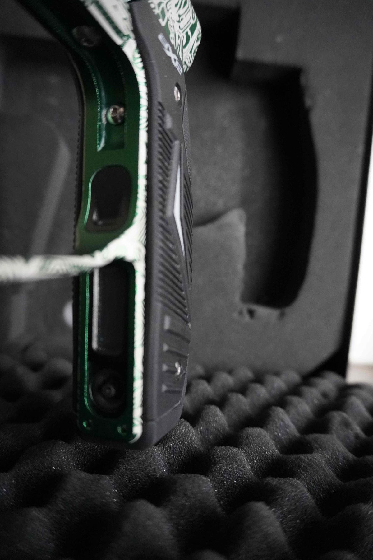 Empire Axe 2.0 Green Aqua Mayan Laser with OLED board installed
