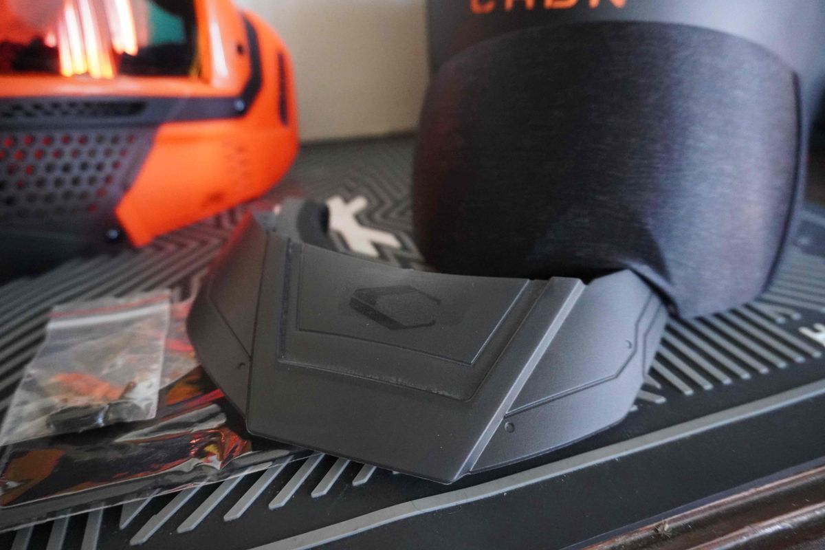 Carbon CRBN Zero Pro Paintball Mask (Less Coverage) - Blaze