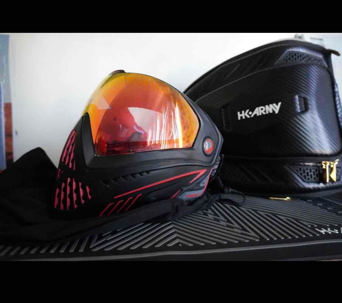 Dye i5 2.0 Paintball Mask/Goggle - Fire + HK Army Case