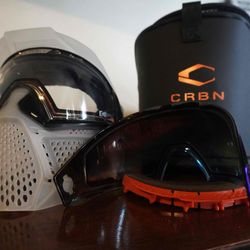 Carbon CRBN Zero Pro Paintball Mask (Less Coverage) - Clear
