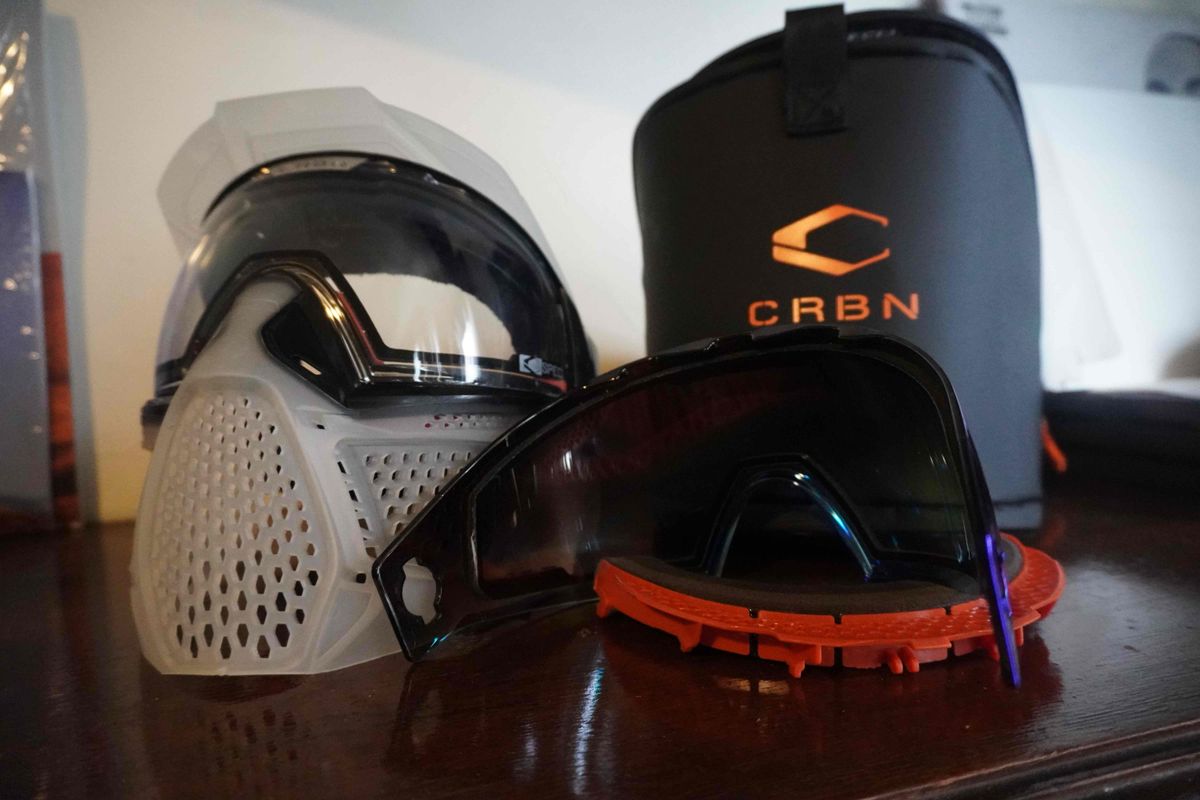 Carbon CRBN Zero Pro Paintball Mask (Less Coverage) - Clear