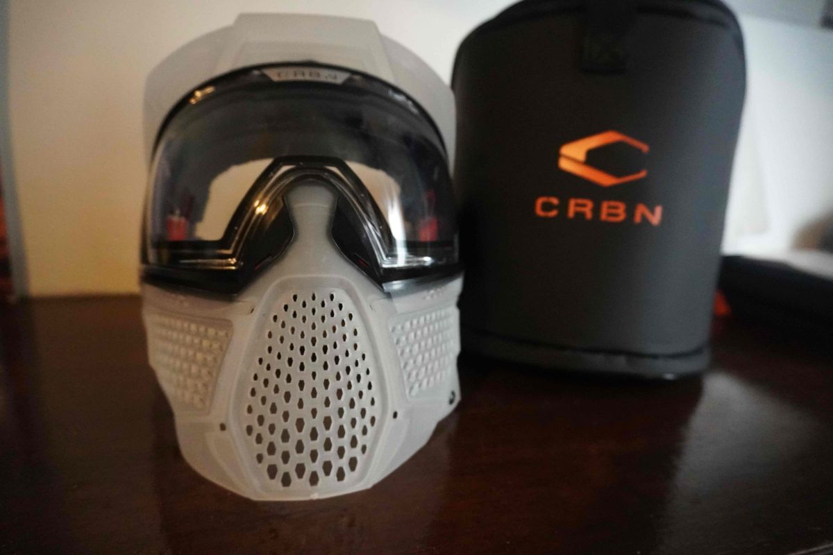 Carbon CRBN Zero Pro Paintball Mask (Less Coverage) - Clear