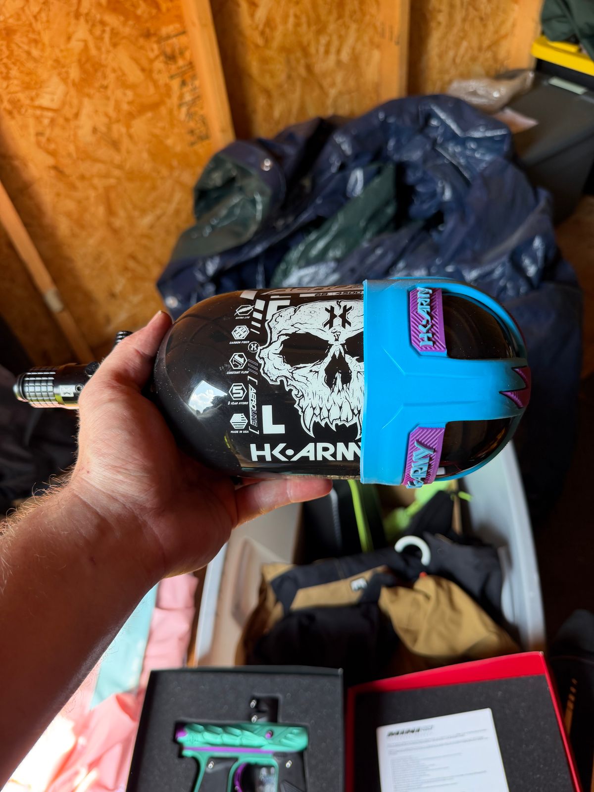 Whole paintball set up