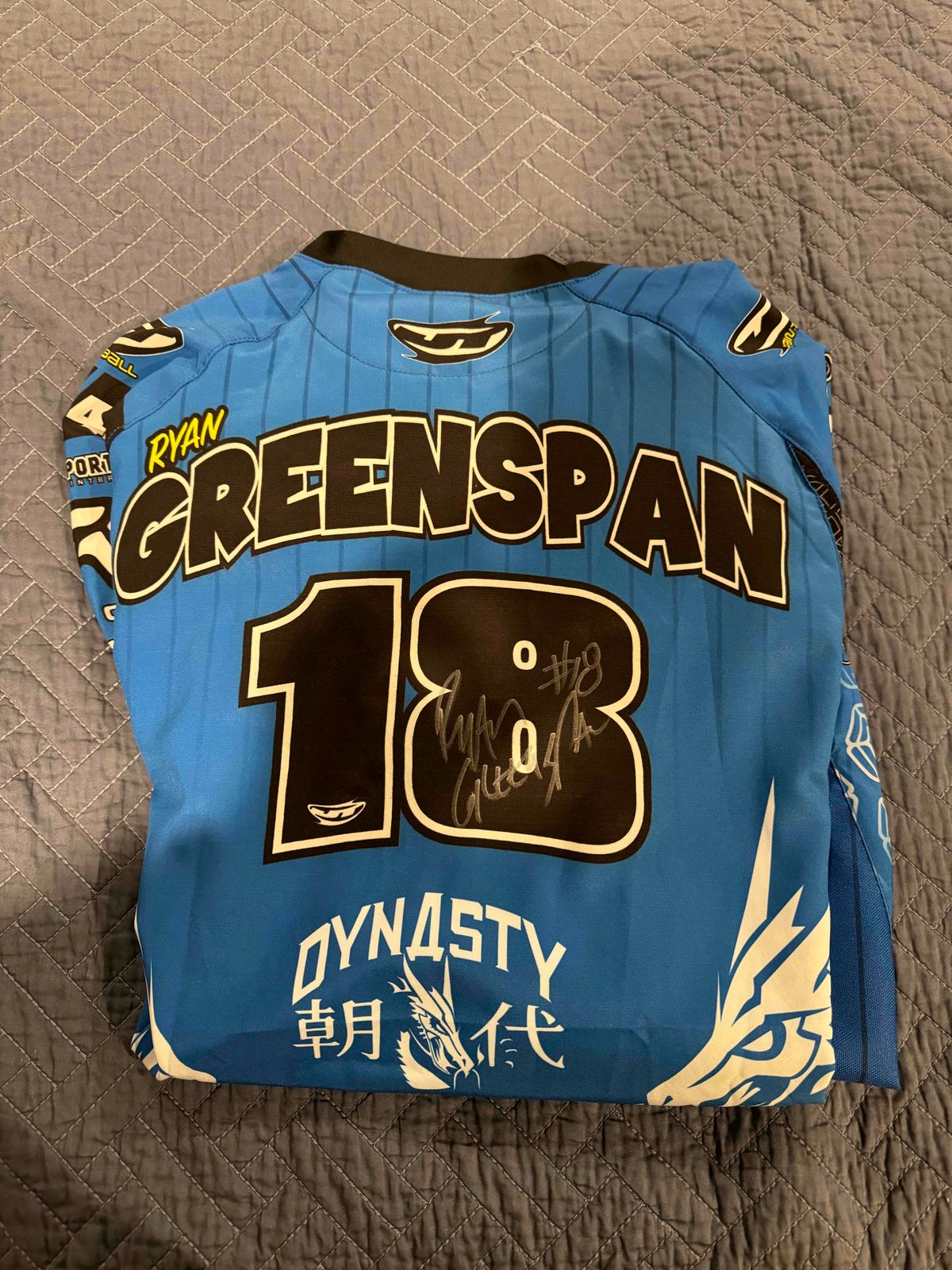 Ryan greenspan signed jersey