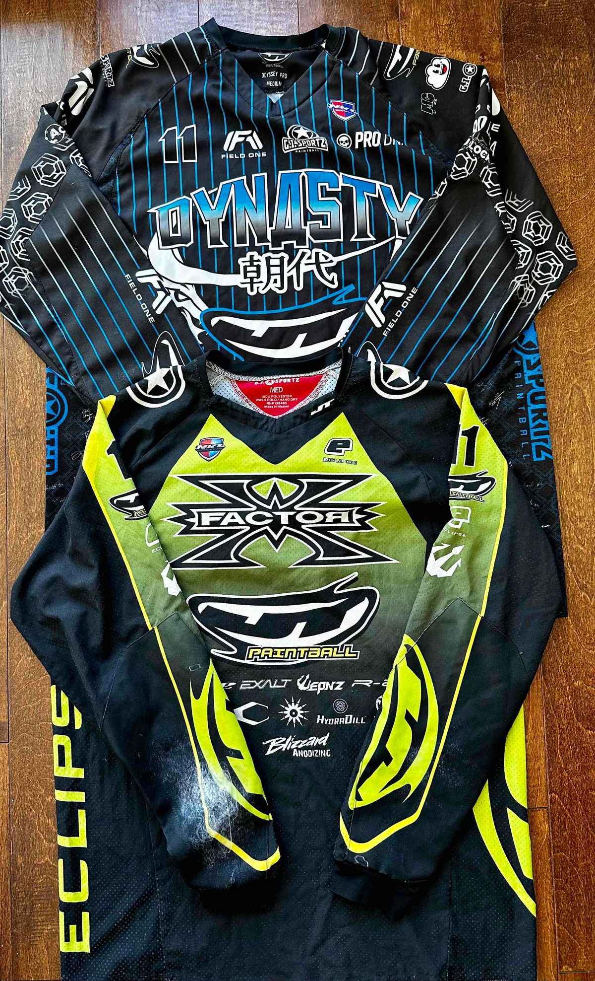 Jersey unload, all have name and number on the back 