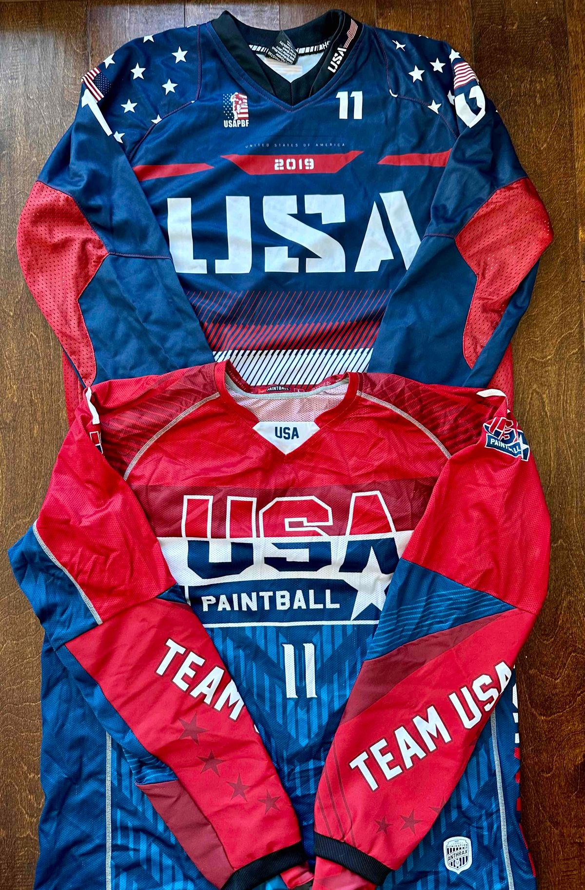 Jersey unload, all have name and number on the back 