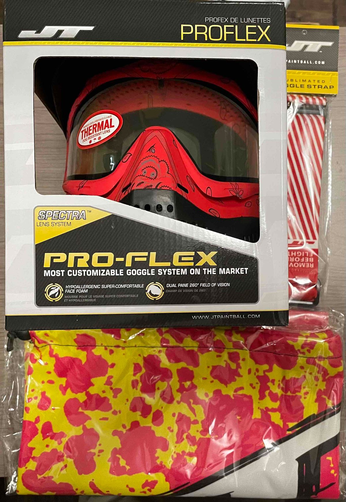 Red bandana proflex + extras !!